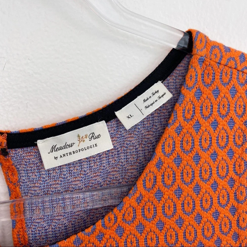 Anthropologie Orange and Blue Floral Tank Top - Picture 6 of 15